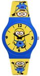 Acnos Rubber Minions Kid'S Happy Colorful Water-Resistant And Durable Analog Watch For Boys And Girls With Fun Designs Adjustable Strap And Positive Messages