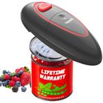 One Touch Electric Can Opener with Smooth Edge, Kitchen Gadget Automatic Can Opener for Seniors with Arthritis, Food Safety Battery Operated Can Opener for Almost All Can Sizes