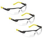 voltX 3 x GT ADJUSTABLE (2020 model) Bifocal Reading Safety Glasses (Clear Lens +2.5) UKCA & CE EN166FT Certified, Anti fog coated, UV400 Lens, Scratch resistant, Tilt and length adjustable earstems