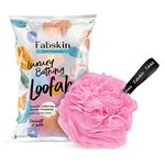 FABSKIN Loofah for Bathing | Bath Shower Loofah Sponge Scrubber Exfoliator for Women and Men | Bathing Sponge | Body Wash Scrub for Bathing | Bath Scrubber For Body (PINK)