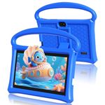 VASOUN Kids Tablet 7 Inch, Android 13 Tablet for Kids, 4GB RAM 32GB ROM 3500mAh Battery, Toddler Tablets with Bluetooth, WiFi, Parental Control, Dual Camera, Shockproof Case(Blue)