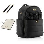 Itzy Ritzy Dream Backpack, Midnight Black, 1 Count (Pack of 1)