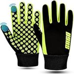 SAGA SPORTS All-Season Kids Waterproof Gloves - Glow in the Dark, Thermal, Touchscreen Compatible & Non-Slip Grip - Kids Cycling Gloves, Kids Bike Gloves for Boys & Girls Aged 4-12