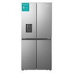 Hisense RQ560N4WCF Freestanding American Fridge Freezer Cross Door, No Frost, 454 liters, Stainless Steel - F Rated, Noise level: 41 decibels