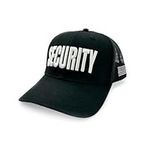 Premium Security Guard Trucker Hat - Mesh Hat, All Day Comfort & Ideal for Events| Enhance Team Unity and Professionalism | Easy Maintenance, Durable Design, Versatile & Stylish - One Size, Black, Black, One Size