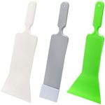 ZAVOOS 3 Pieces Window Tint Tools, Long Handle Auto Bulldozer Squeegee Scrubber Paddle Squeegee Kit, Flat Glass Scraper Cleaning Tool for Car Front Windows Rear Glass