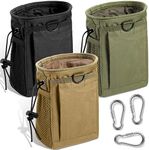 3 Pieces Tactical Colored Dump Pouch Military Belt Pouch Molle Adjustable Attached Hip Holster Bags with 3 Pieces Iron Snap Hook for Men Women Outdoor Sport Traveling Use