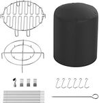 GLOWYE Turkey Fryer Parts Kit for Char-Broil The Big Easy Oil-Less Turkey Fryer, 23-Piece Turkey Fryer Accessory Kit Includes 24 Inch Waterproof Grill Cover, Food-Grade & Heavy-Duty Stainless Steel