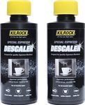 Kilrock Service Pro Coffee Machine Descaler & Cleaner 2 x 150ml - Suitable for both automatic and manual machines - Leaves no residue, odours or aftertaste, Black