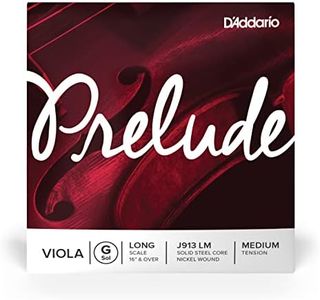 D'Addario Prelude Viola Single G String, Long Scale, Medium Tension