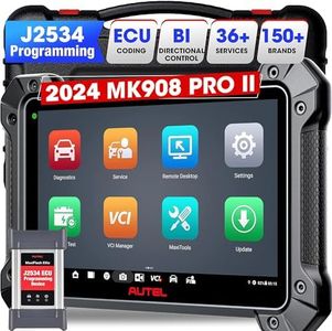 Autel MaxiCOM MK908 Pro II OBD2 Scanner: 2025 New Ver. of MaxiSYS MS908S Pro MK908P Elite with Top Hardware, J2534 Programming, ECU Coding, Bi-Directional, 36 Service for 150 Brands, FCA AutoAuth