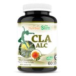 Herbal-Slim CLA - 1000 mg - Sourced from Safflower Oil - Conjugated Linoleic Acid Supplement - Weight Mangement & Muscle Support (60 Softgels)