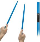 CashBeat 5A Maple Wood Drumsticks, Non-Slip Grip, Classic Blue Drum Stick for Kids Adults Beginner, Percussionists Drumming Accessories Musical Instrument