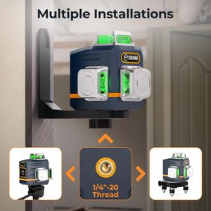 CIGMAN 3D Green Laser Level – Self-Leveling Tool for Construction