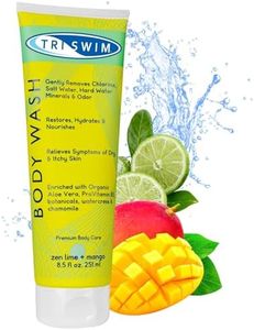 TRISWIM - Gel de Ducha Anticloro para Nadadores, Gel de Baño Elimina Efectos del Cloro, Gel Ducha Hidratante Después de Nadar - Lima Mango, 251 ml