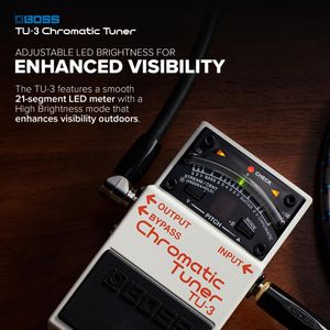 BOSS TU-3 Chromatic Guitar Tuner Pedal – Compact Stompbox
