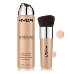 KYDA AirBrush Foundation Spray, Silky Foundation Makeup, High Coverage Smooth Creamy Finish, Lasting Lightweight Breathable, Moisturizing Makeup Foundation-#125 Nude Beige