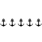 ANCHOR WALL TILE STICKERS Nautical Ocean Sea Kitchen Bathroom Home Decor Decals