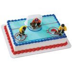 Hockey Faceoff DecoSet Cake Decoration