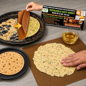 SIRISNAX AKKI ROTI Sheet & Baking Mat for ROTI & Cake, 25*33 CM PACK 2 Large
