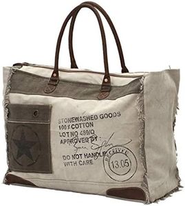 Myra Bags 13.05 Received Upcycled Canvas Weekender Bag S-0775