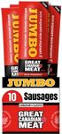 Hot Jumbo Smoked Sausages Locally Made & Hardwood Smoked, 10 x 72g Caddy of Meat Snacks by Great Canadian Meat, Gluten Free, High In Protein Meat Sticks, Sausage Pepperoni Sticks For Carnivores. MRE Perfect For Camping & Road Trips