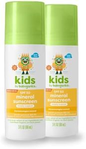 Babyganics SPF 50 Kids Mineral Sunscreen Roller Ball, Totally Tropical | UVA UVB Protection | Octinoxate & Oxybenzone Free | Water Resistant | 2 Pack (3 ounce)