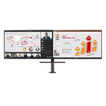 LG 27QP88D-BS 27 Inch Dual Ergo Monitor with QHD IPS 5ms 75Hz Display with USB Type C and Dasiy Chain, AMD Freesync, Black