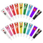 Cake Décor 19g Writing Icing Tubes | Pack of 18 | 100% Natural Ingredients & Ready To Use | 3D Icing Pens for Writing, Drawing & Personalising Cakes, Biscuits & Baking (Multi-Coloured)