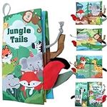 Baby Books 0-6 Months - Montessori Toys for Babies 0-3-6-9-12-18 Months,Infant Newborn Tummy Time Toys Touch Feel Book Learning Sensory Toys,Christmas Stocking Stuffers for Boys Girls