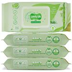Comfy Life Biodegradable Adult Full Body Wet Wipes Large Luxury Eco-Friendly Fresh-Feel Rinse-Free Fragrance-Free Bed Bath Intimate-Care Soft Sheets (4 Packs (160 Wipes))