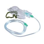 MEDIVEDHA Nebulizer Mask Kit for Adult, Mask with Air Tube, Nebulizer Mask Kit with Air Tube and Pipe Set with Medicine Cup for Adult (Pack of 1)