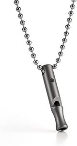 KeyUnity KA22 Titanium EDC Whistle Outdoor Emergency Whistle for Keychain, Comes with Necklace to Hang on Neck (KA22)