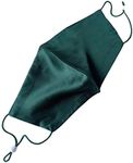 ROSEWARD 100% Mulberry Silk Face Mask Breathable Cute with Filter Pocket Adjustable (Emerald Green)