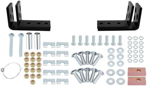 Universal Installation Kit w/Hardware and Brackets Compatible with 5th Wheel Trailer Hitches Installation Kit Replace# 30035, 58058 (10-Bolt Design)