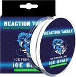 Reaction Tackle Ice Braid – Ice Fishing Braided Line, Tip-Up Line - Ice White - 10LB / 150yds