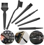 6 in 1 Keyboard Brushes Kit Electronical Dust Cleaning Removal Brush Plastic Black Small Portable Handle Nylon Anti Static Brushes Grout Cleaner Brush Joint Scrubber