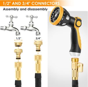 KETTOYA 150FT Expandable Garden Hose – 10-Pattern Nozzle, Leak-Proof, Kink-Free