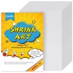 Csyidio 20 Pieces Shrink Plastic Sheets Sanded Shrink Sheets Shrink Films Papers for Making Kids' Creative Craft and Mother's Day Present (8 x 11.4 inches / 20 x 29 cm)