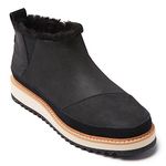 TOMS Women's Marlo Boot, Black Oiled Nubuck/Suede, 9 UK