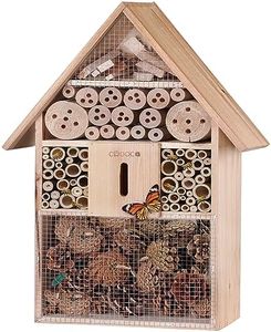 Deuba Hotel de Insectos de Madera XXL observatorio de Insectos 31x48x10cm Casa Natural para bichos