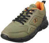 Champion Men's Jolt Sneakers, Verde Nero Arancione Gs521, 8 UK