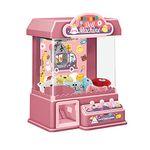 URFEDA Claw Machine Doll Machine Mini Automatic Children's Claw Machine Desktop Interactive Toy Claw Toy with Music and Lighting Children's Claw Machine