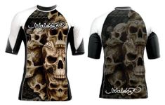 Woldorf USA Rashguard with Sumblimation Sparring Rash Guards, Sports Wear, Grappling, Kickboxing Rash Guards, Fighting, Muay Thai Training Rash Guards Black