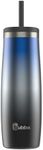 bubba Radiant Stainless-Steel Tumbler with Straw Case, 24oz, Licorice Ombre