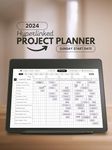 2024 - Hyperlinked Project Planner - Sunday Start Date (Kindle Scribe Only)