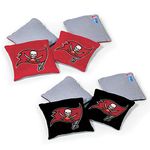 Wild Sports NFL Tampa Bay Buccaneers 8pk Dual Sided Bean Bags, Team Color