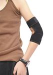 Kids Elbow Support Brace Girls Boys Breathable Sport Protector Compression Elbow Sleeve Adjustable Neoprene Elbow Brace Football Cycling Arm Wrap Elbow Support Injury Elbow Pad Guard Bandage (black'')