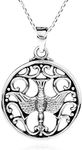 AeraVida Gentle Dove Holy Spirit .925 Sterling Silver Pendant Necklace