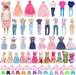 Barwa Random Styles 19 Pcs Handmade Fashion Dresses & Clothes + 20 Accessorries for 11.5 Inch Girl Doll